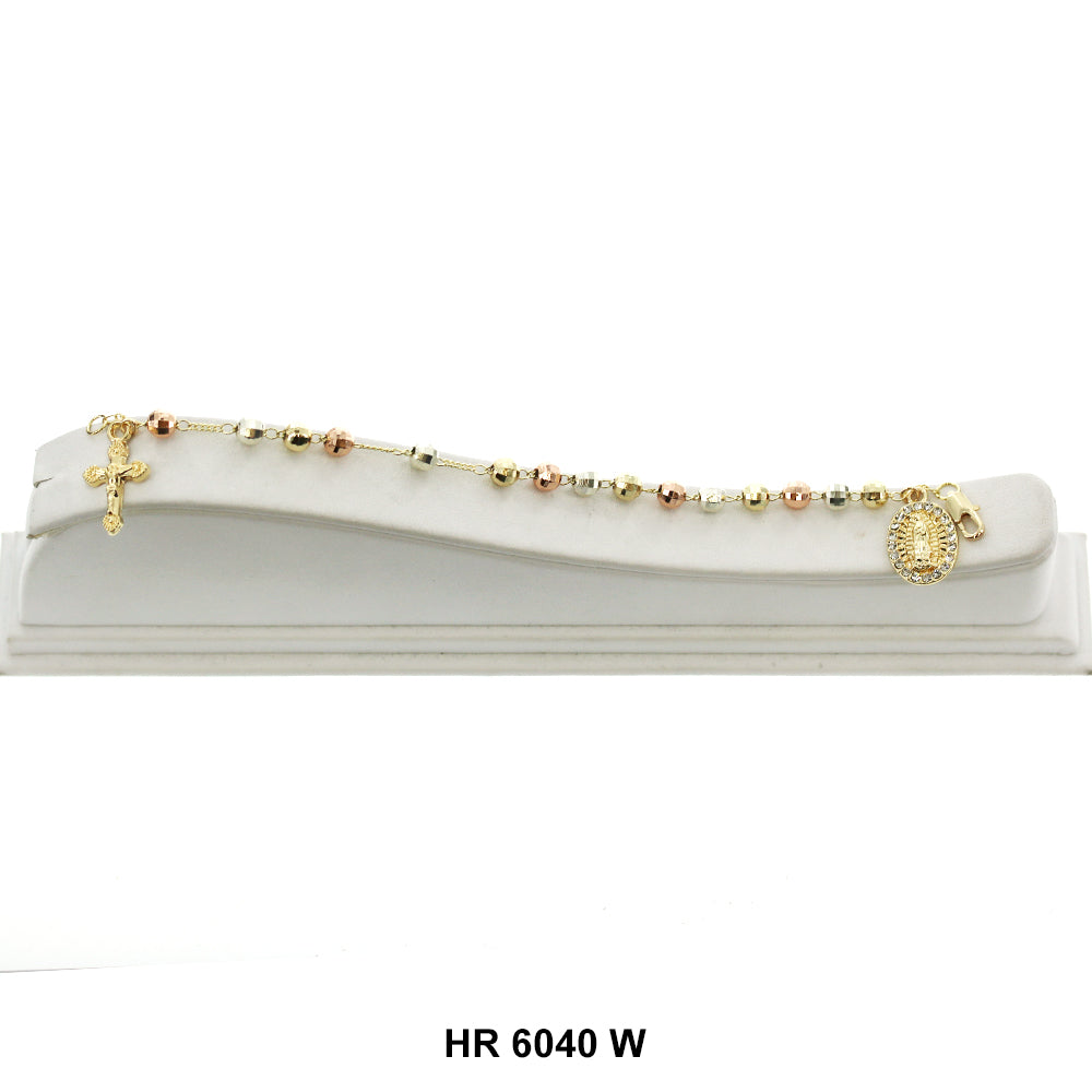 6 MM Hand Rosary Guadalupe HR 6040 W