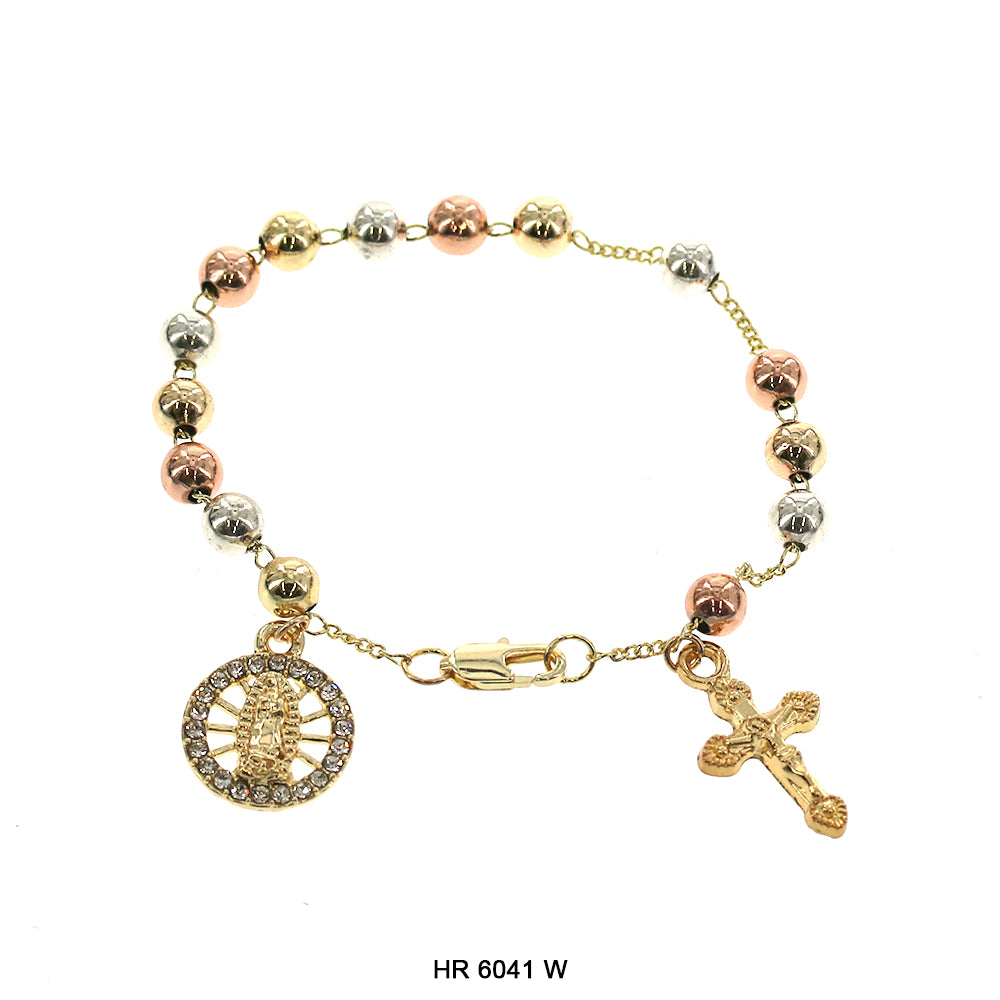 6 MM Hand Rosary Guadalupe HR 6041 W