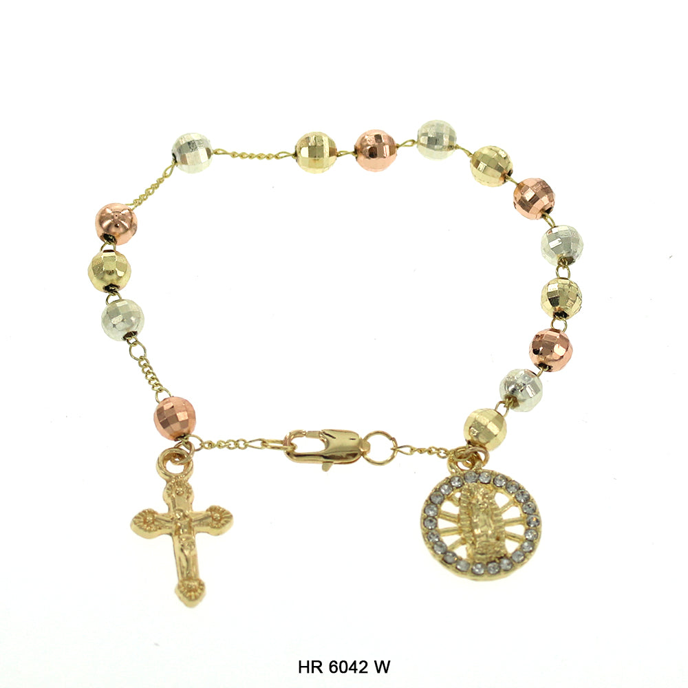 6 MM Hand Rosary Guadalupe HR 6042 W