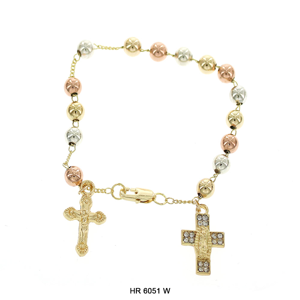 6 MM Hand Rosary Guadalupe HR 6051 W