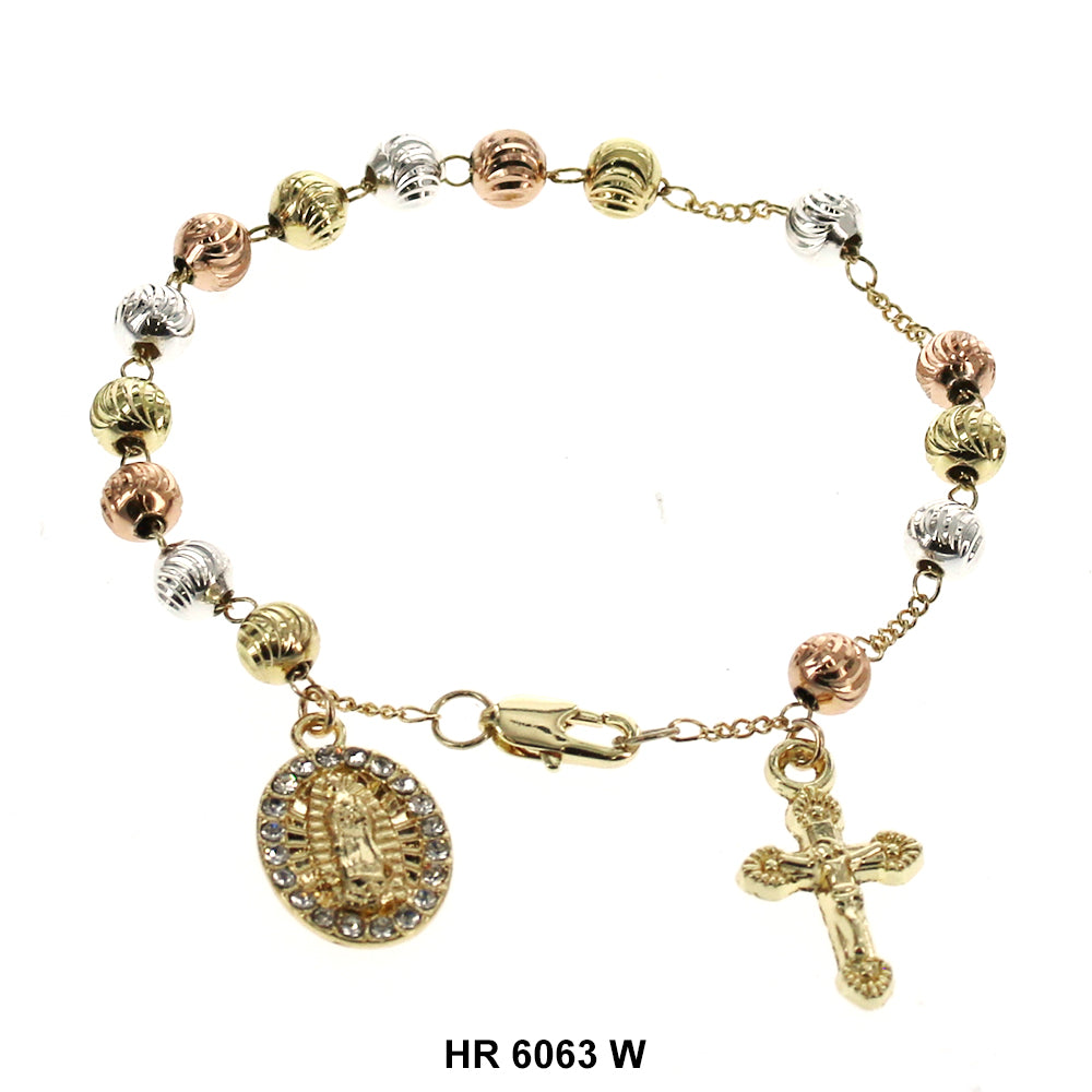 6 MM Hand Rosary Guadalupe HR 6063 W