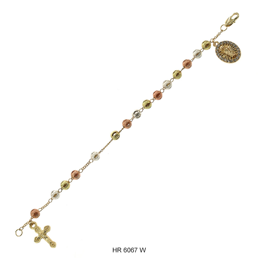6 MM Hand Rosary San Judas HR 6067 W