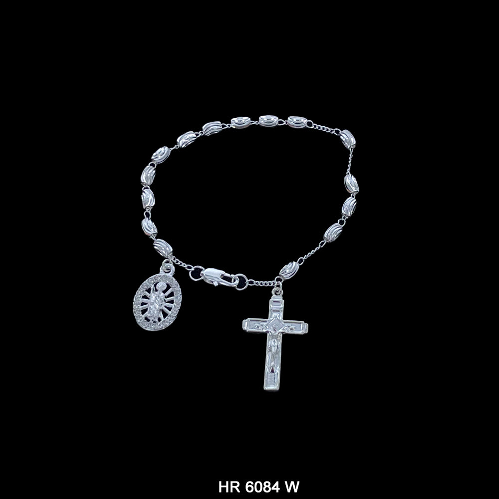 6 MM Hand Rosary San Judas HR 6084 W