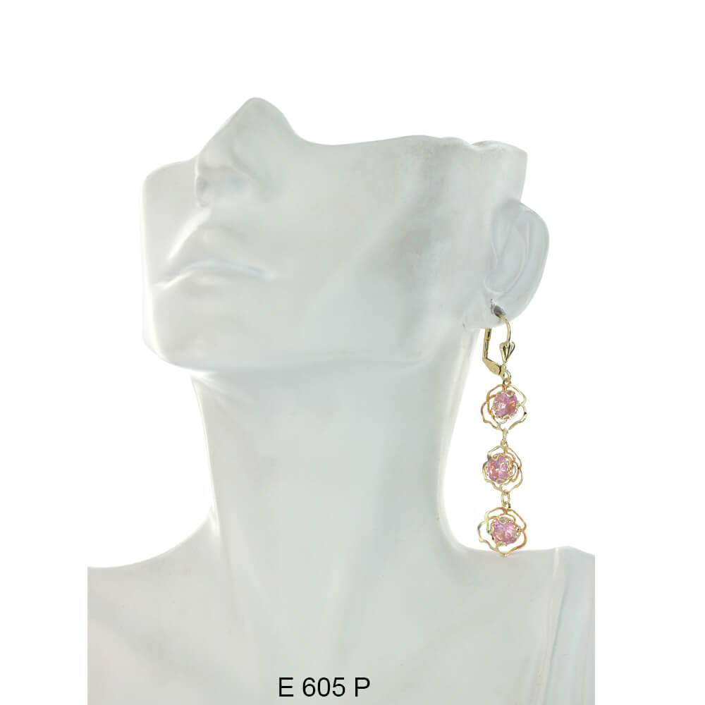 Hanging Stones Earrings E 605 P