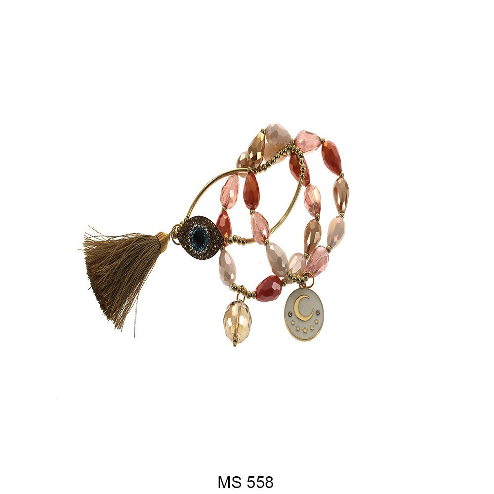 Evil Eye Fin De Semana Beads Pulseras MS 558