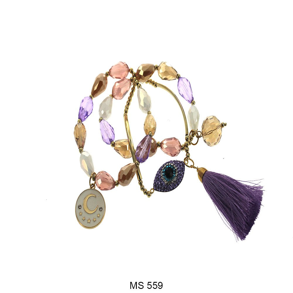 Evil Eye Fin De Semana Beads Bracelets MS 559