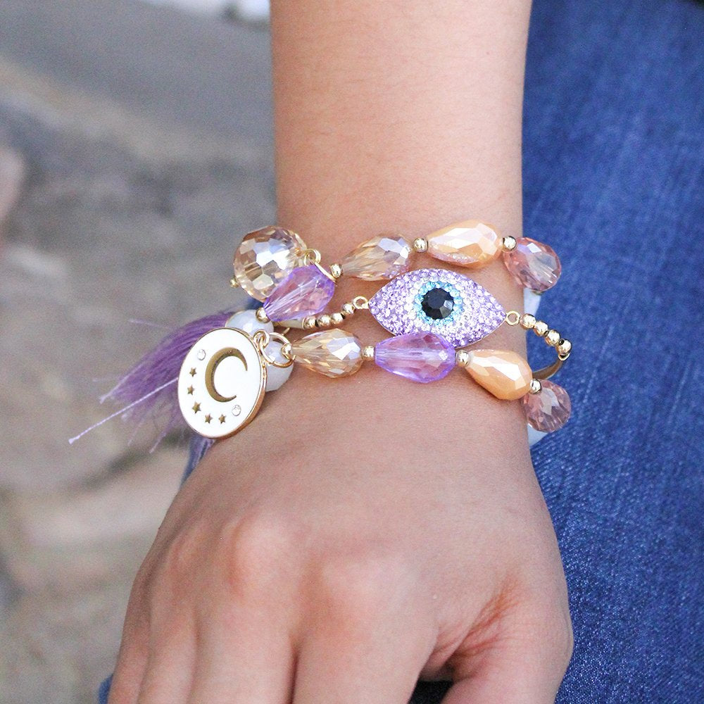 Evil Eye Fin De Semana Beads Bracelets MS 559