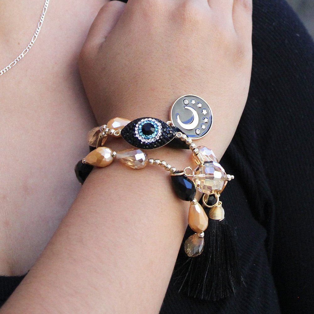 Evil Eye Fin De Semana Beads Pulseras MS 564