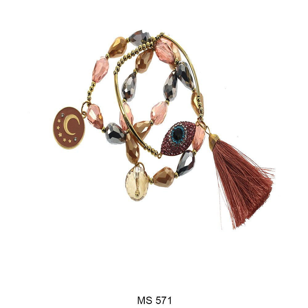 Evil Eye Fin De Semana Beads Pulseras MS 571