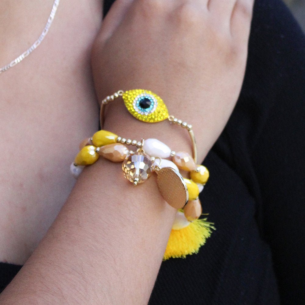 Evil Eye Fin De Semana Beads Bracelets MS 572