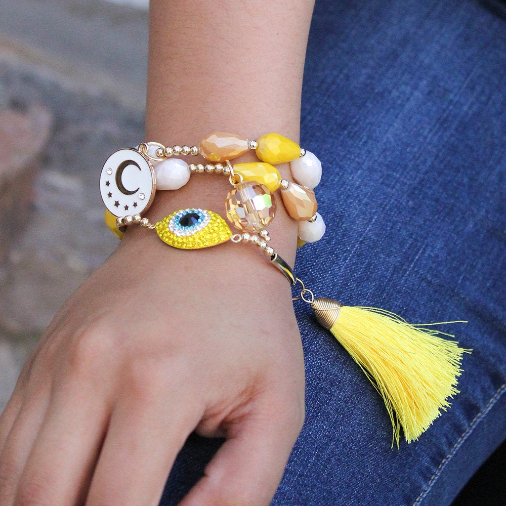 Evil Eye Fin De Semana Beads Bracelets MS 572