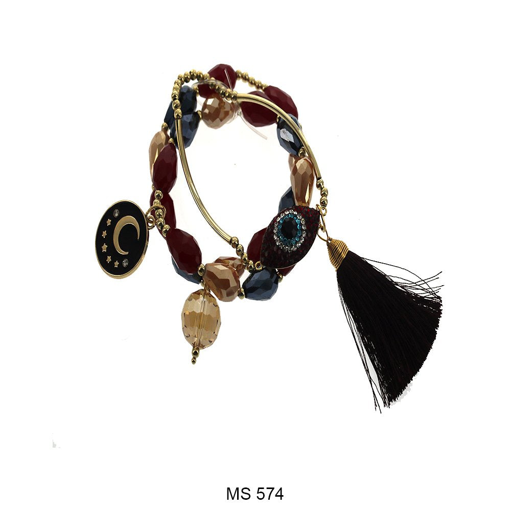 Evil Eye Fin De Semana Beads Pulseras MS 574