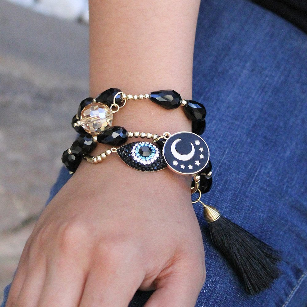 Evil Eye Fin De Semana Beads Pulseras MS 575