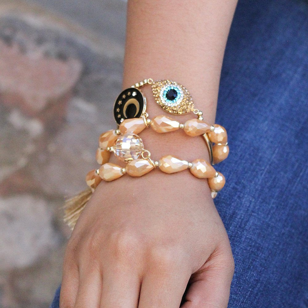 Evil Eye Fin De Semana Beads Bracelets MS 576