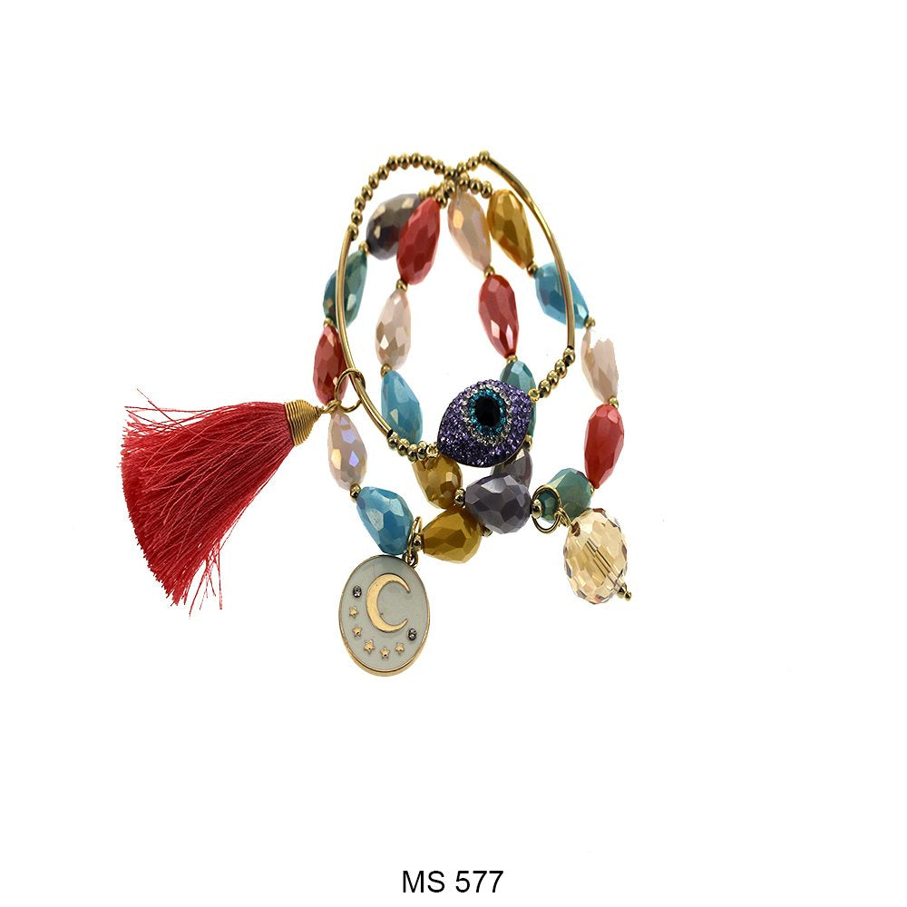 Evil Eye Fin De Semana Beads Bracelets MS 577