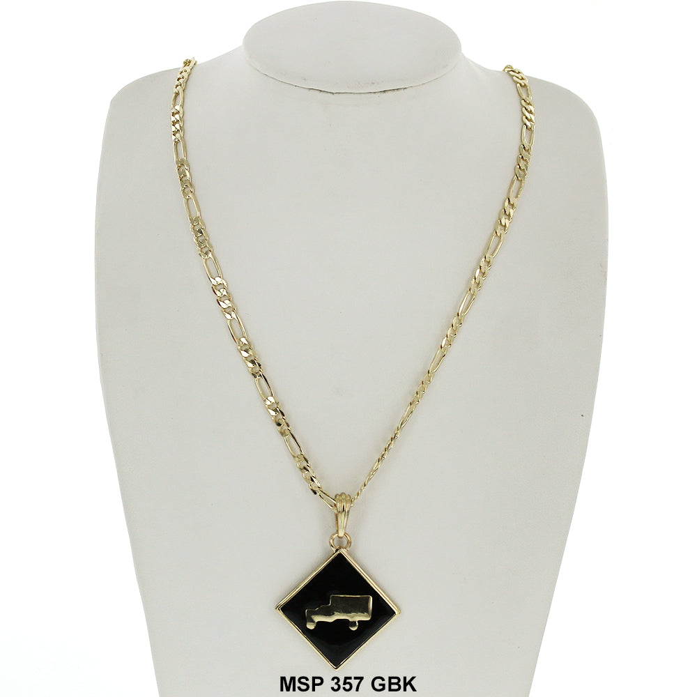 Hip Hop Necklace MSP 357 G/BK