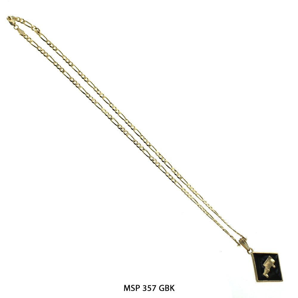 Hip Hop Necklace MSP 357 G/BK