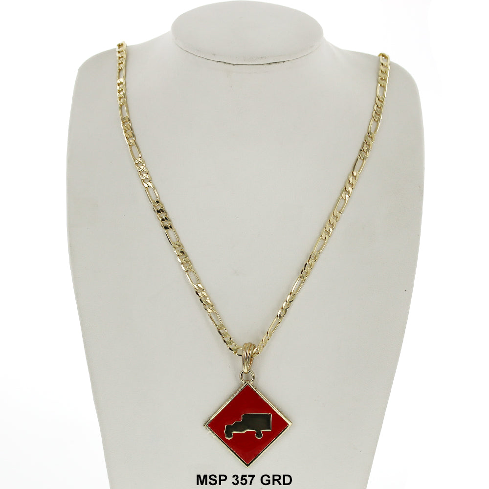 Hip Hop Necklace MSP 357 G/RD