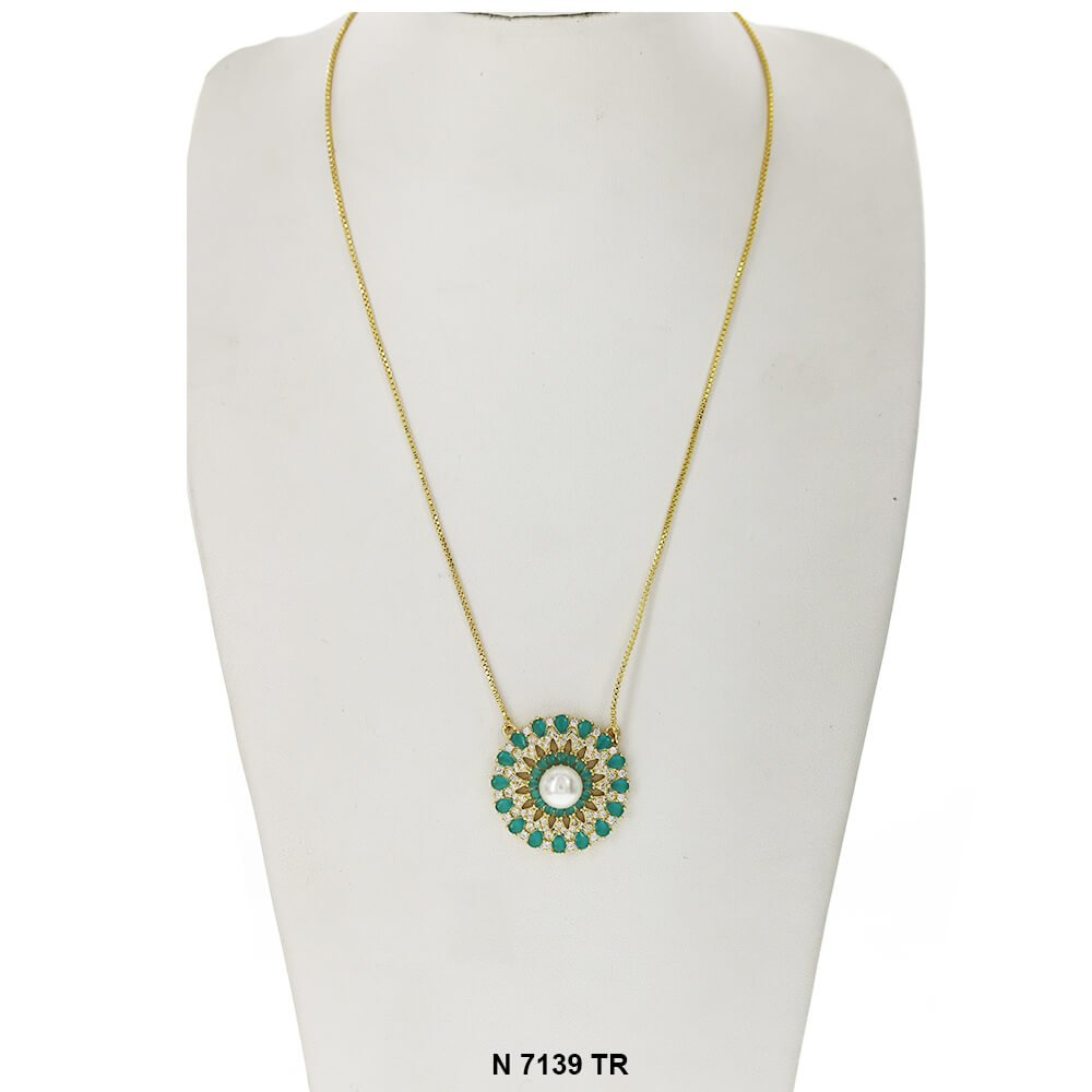 Pendant With Chain Necklace N 7139 TR