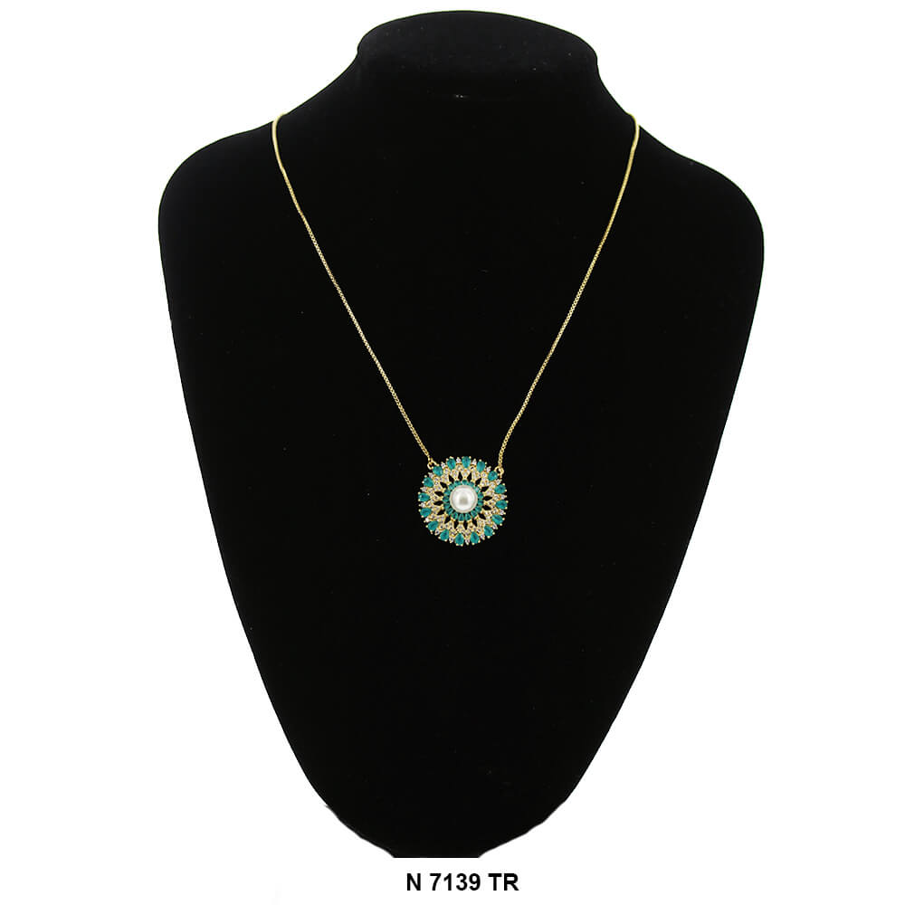 Pendant With Chain Necklace N 7139 TR