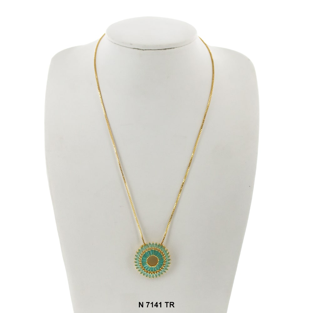 Pendant With Chain Necklace N 7141 TR