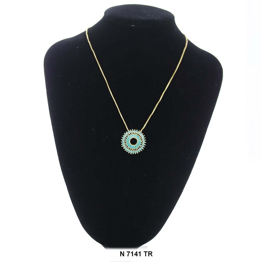 Pendant With Chain Necklace N 7141 TR