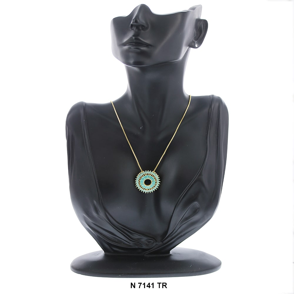 Pendant With Chain Necklace N 7141 TR