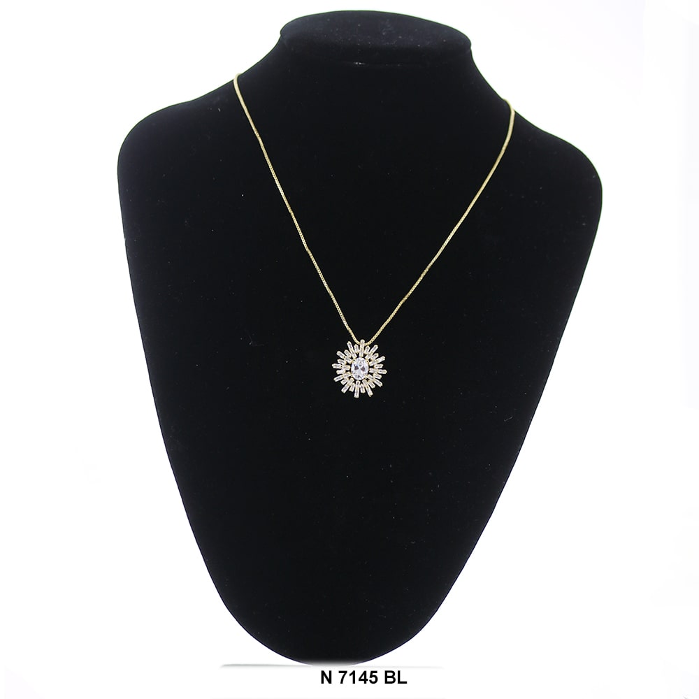 Pendant With Chain Necklace N 7142 W