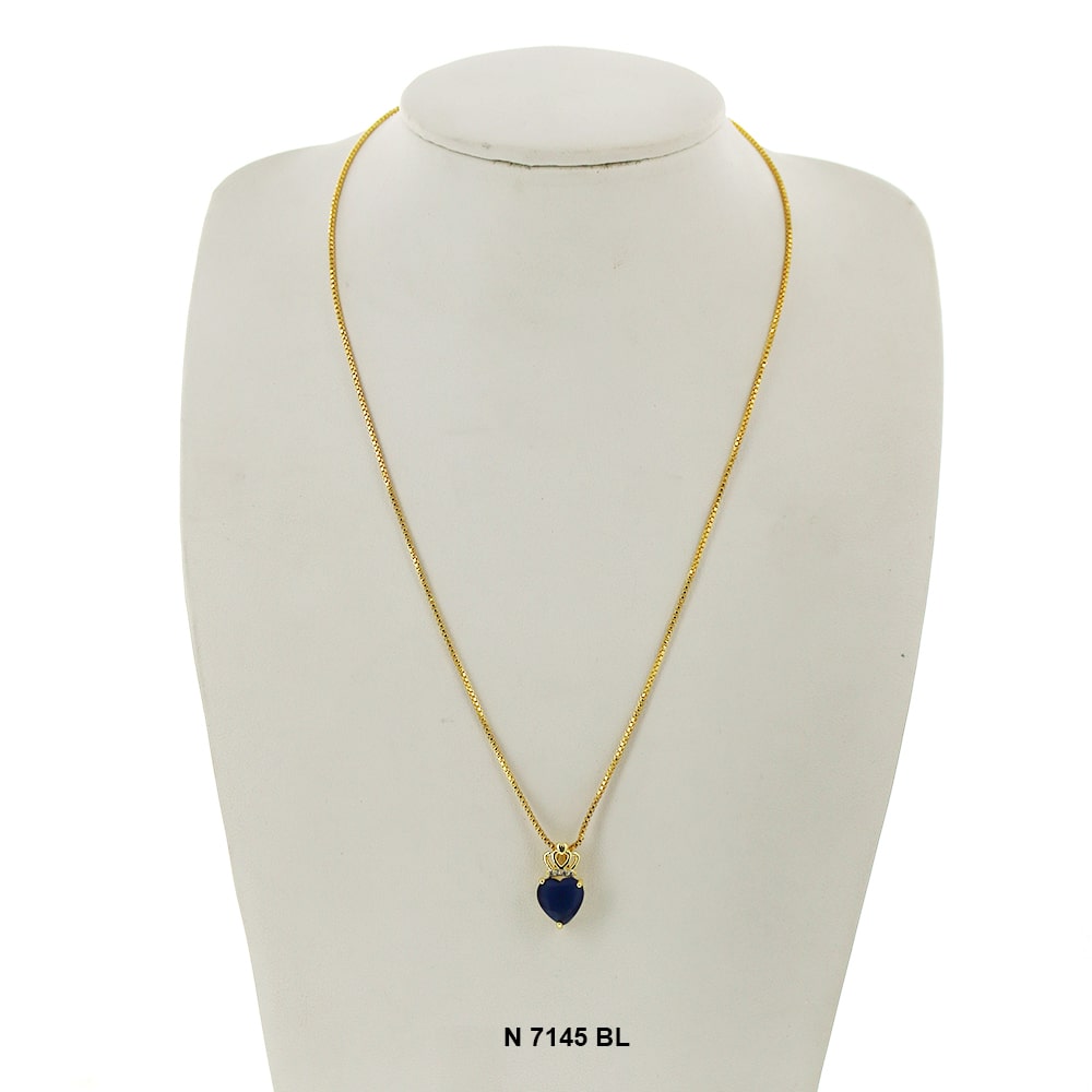 Collar Colgante Con Cadena N 7145 BL