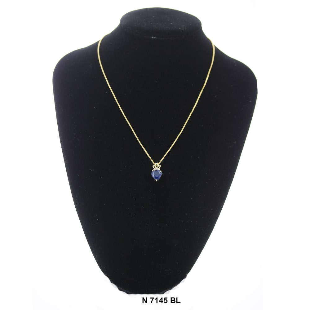 Collar Colgante Con Cadena N 7145 BL