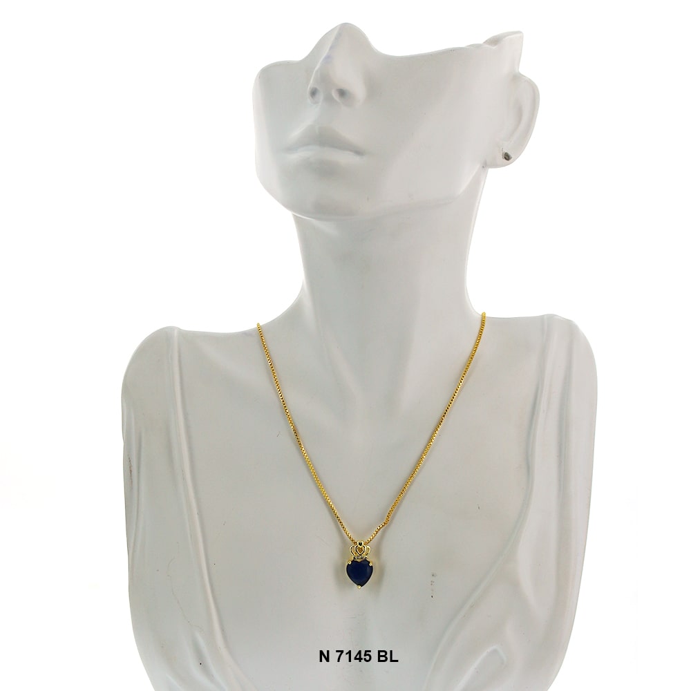 Collar Colgante Con Cadena N 7145 BL