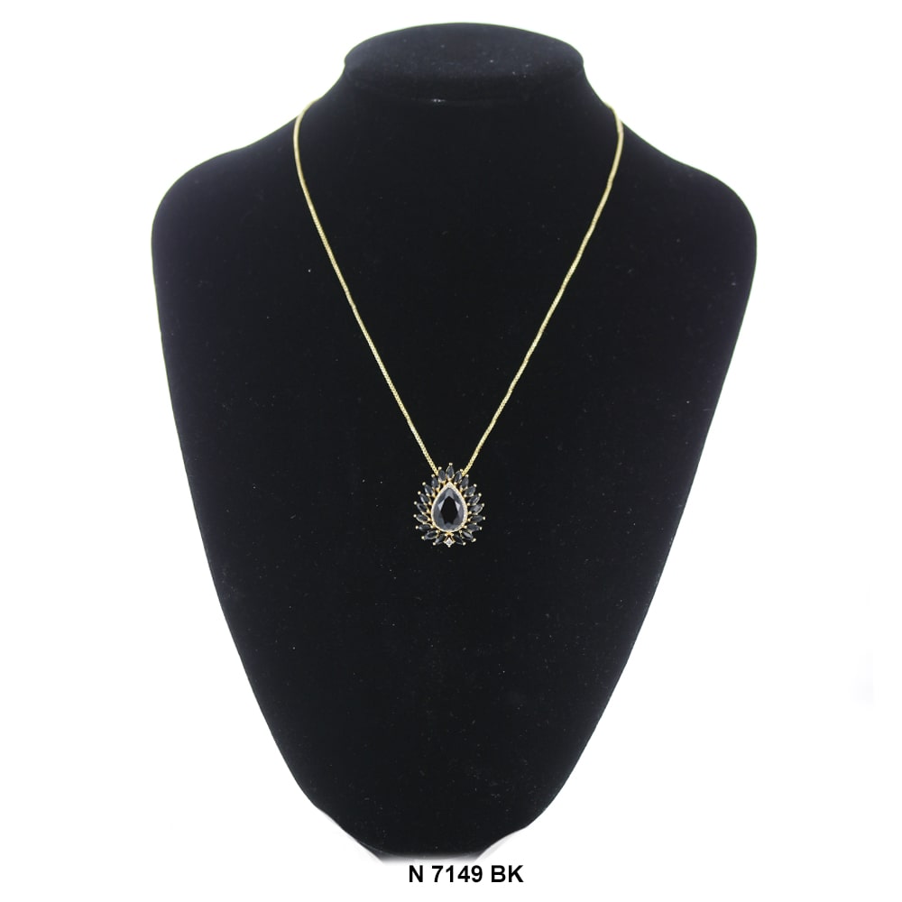 Collar Colgante Con Cadena N 7149 BK