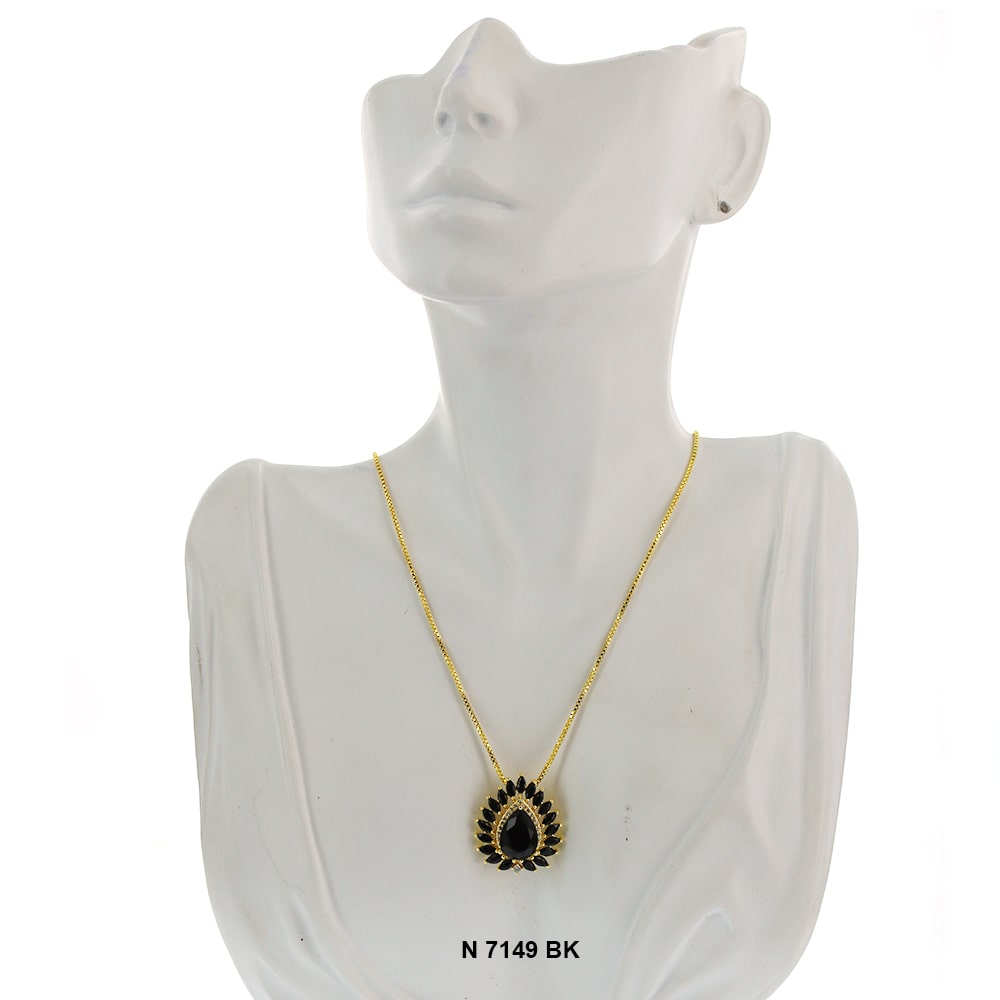 Collar Colgante Con Cadena N 7149 BK