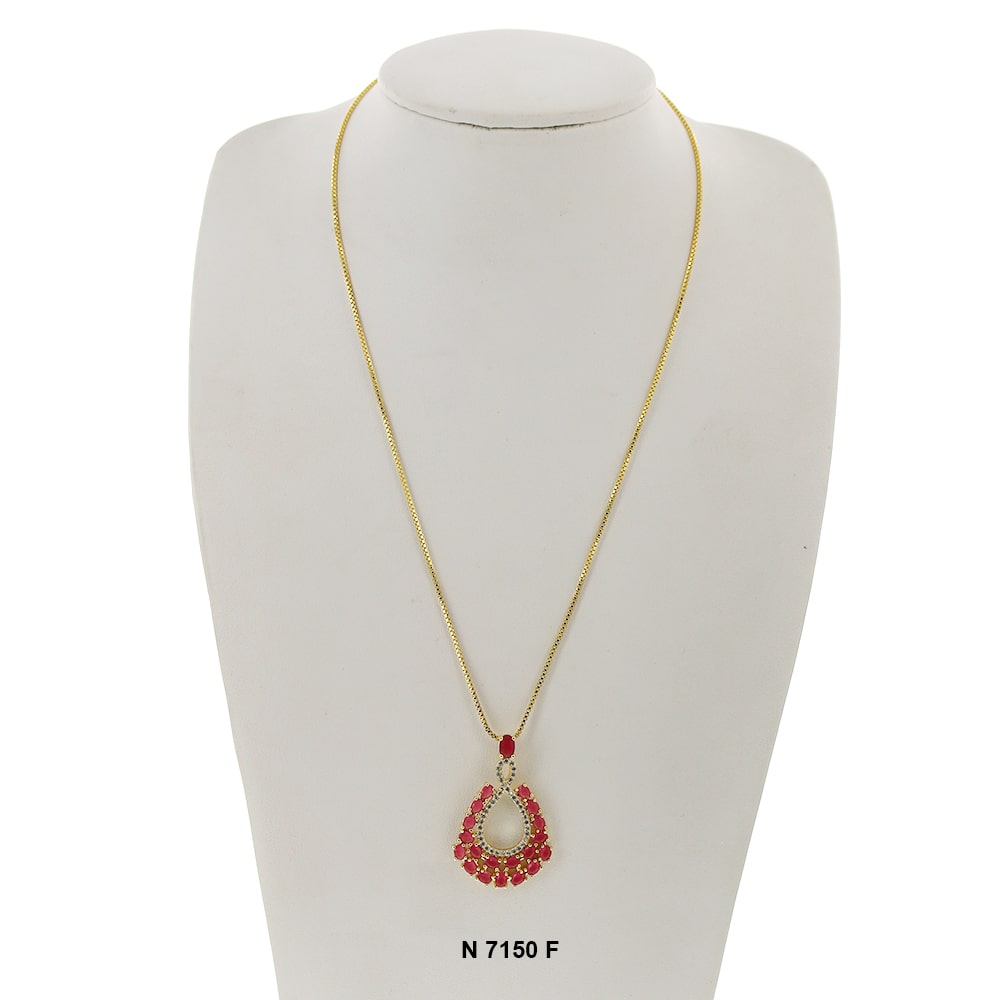 Pendant With Chain Necklace N 7150 F