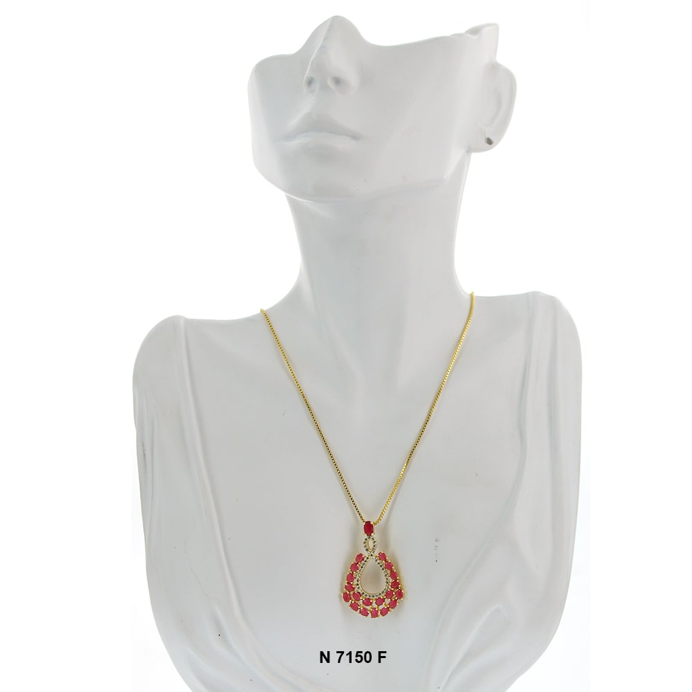 Pendant With Chain Necklace N 7150 F