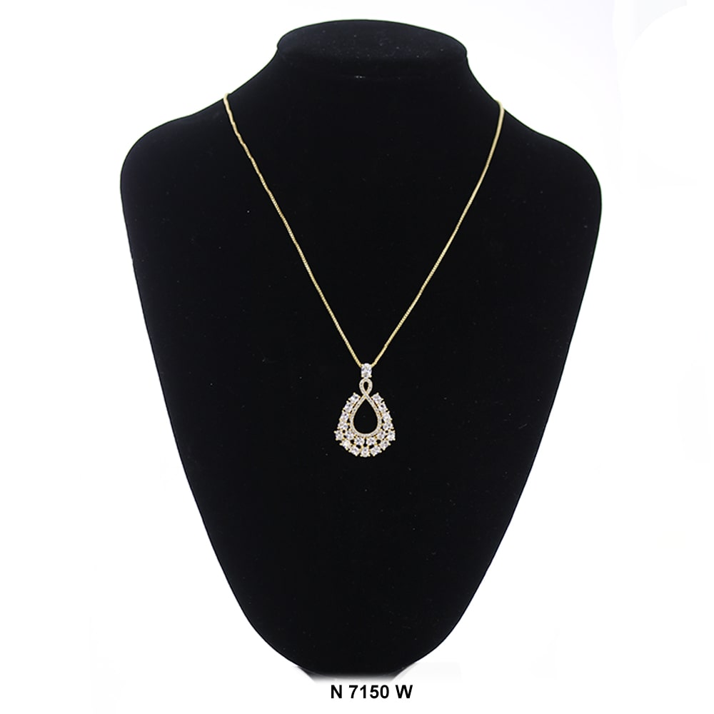 Pendant With Chain Necklace N 7150 W