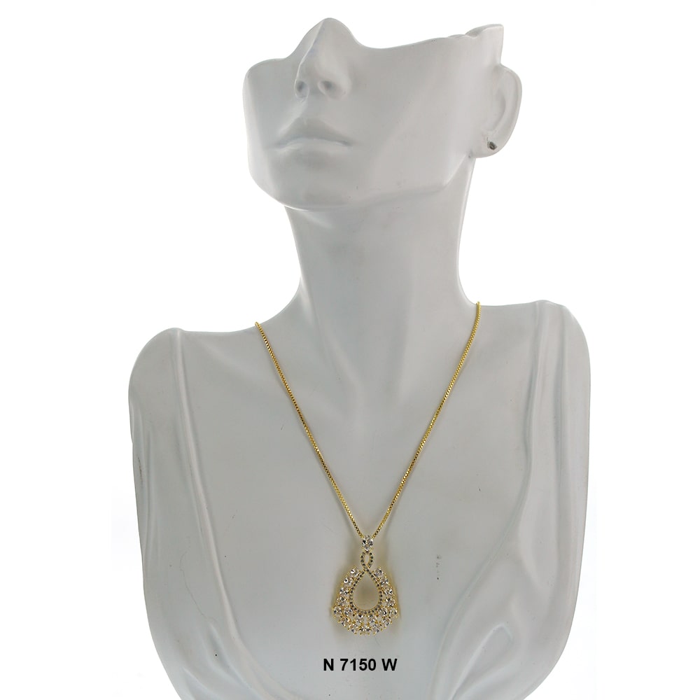 Pendant With Chain Necklace N 7150 W