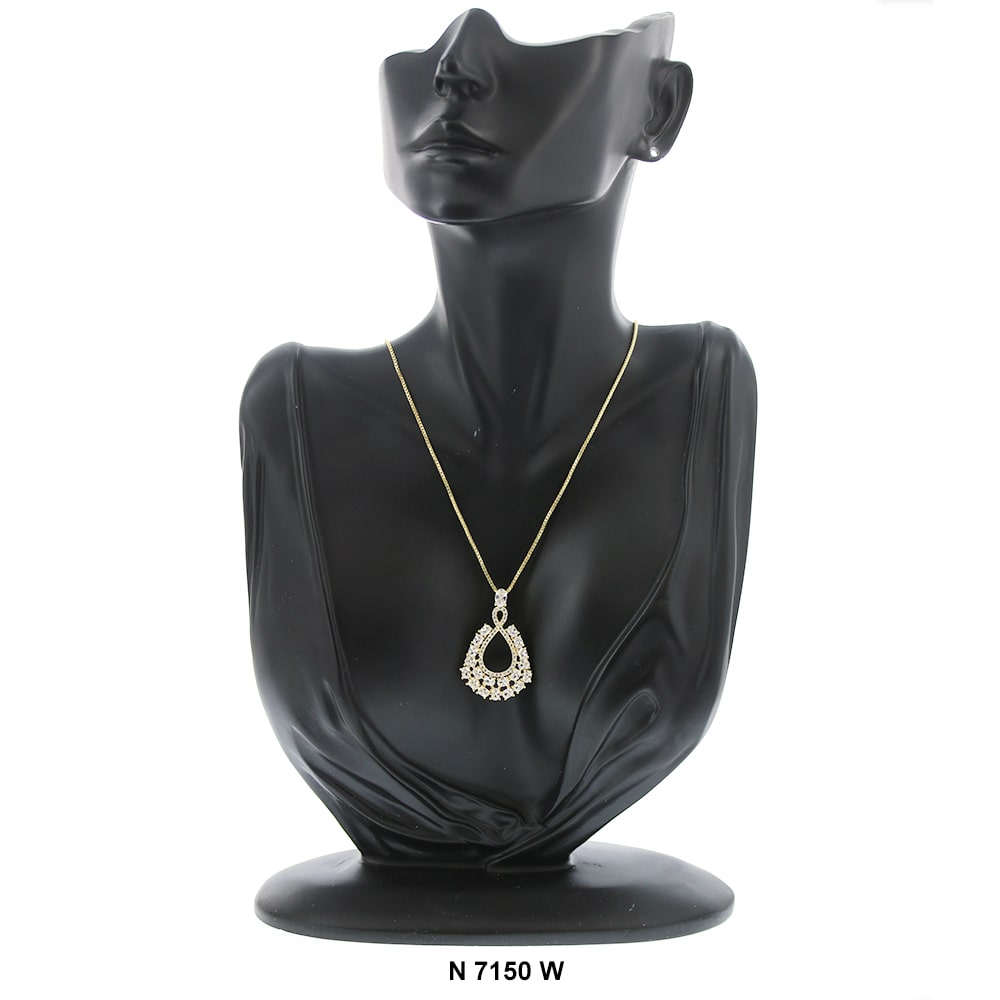 Pendant With Chain Necklace N 7150 W