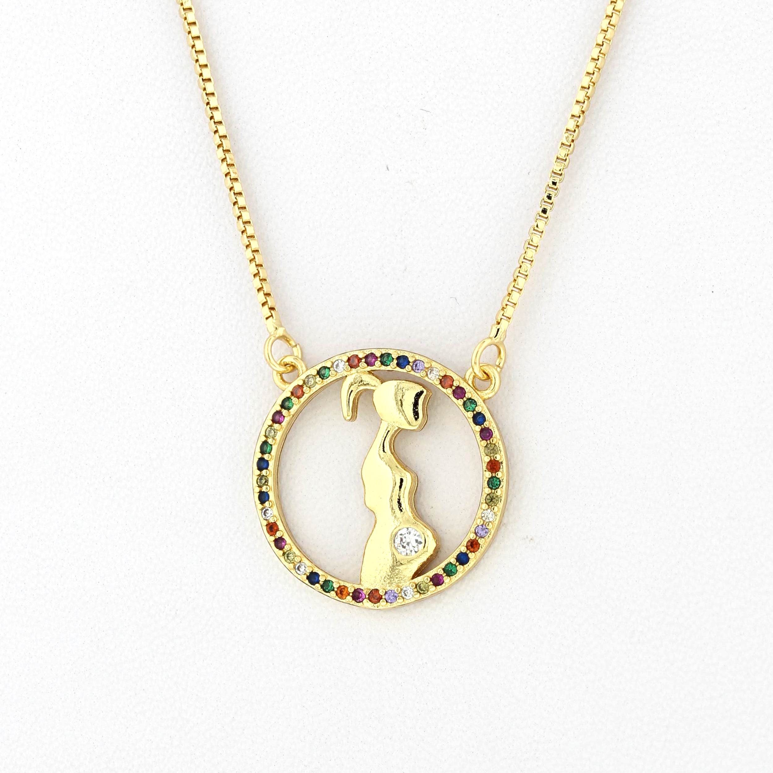 Pregnant Woman Necklace N 7089