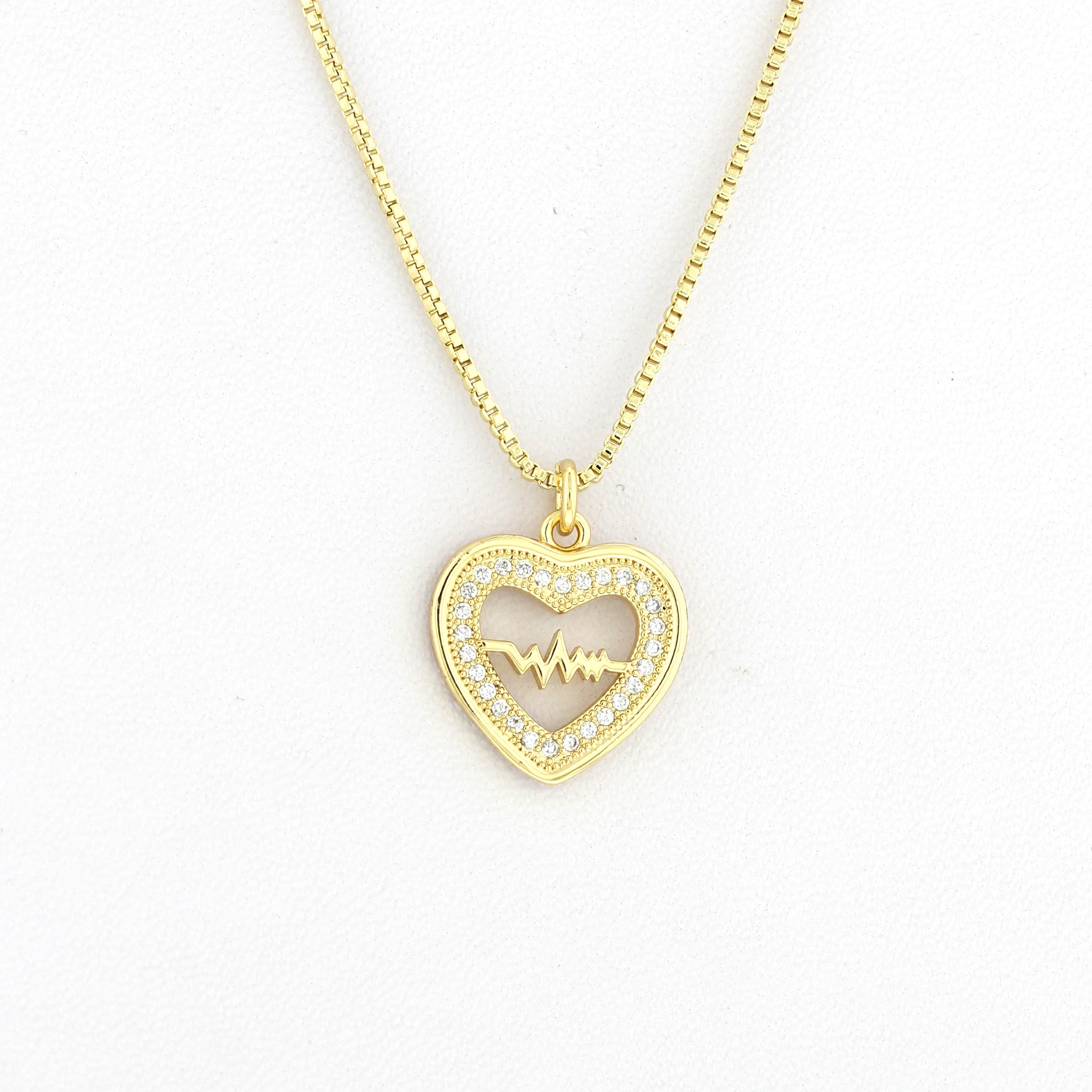 Heartbeat Heart Necklace N 7097