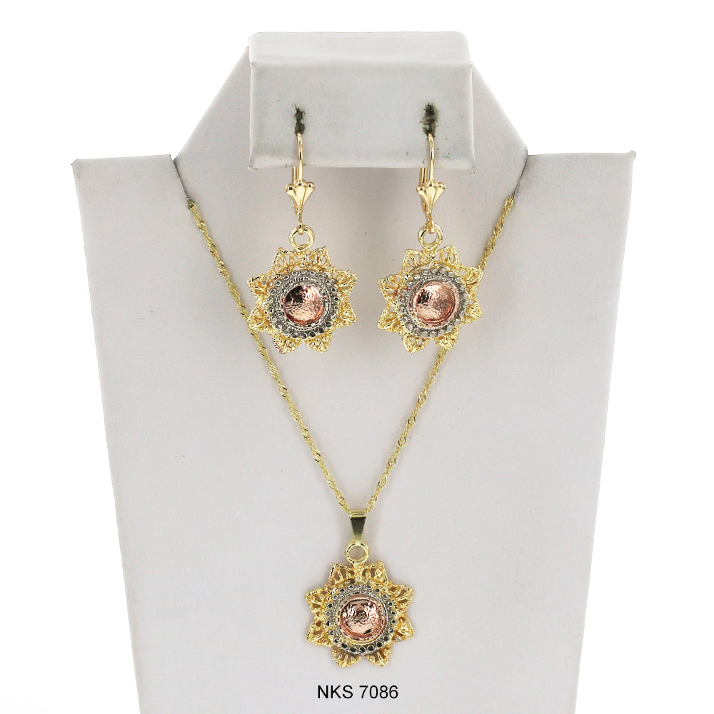 Round Necklace Set NKS 7086