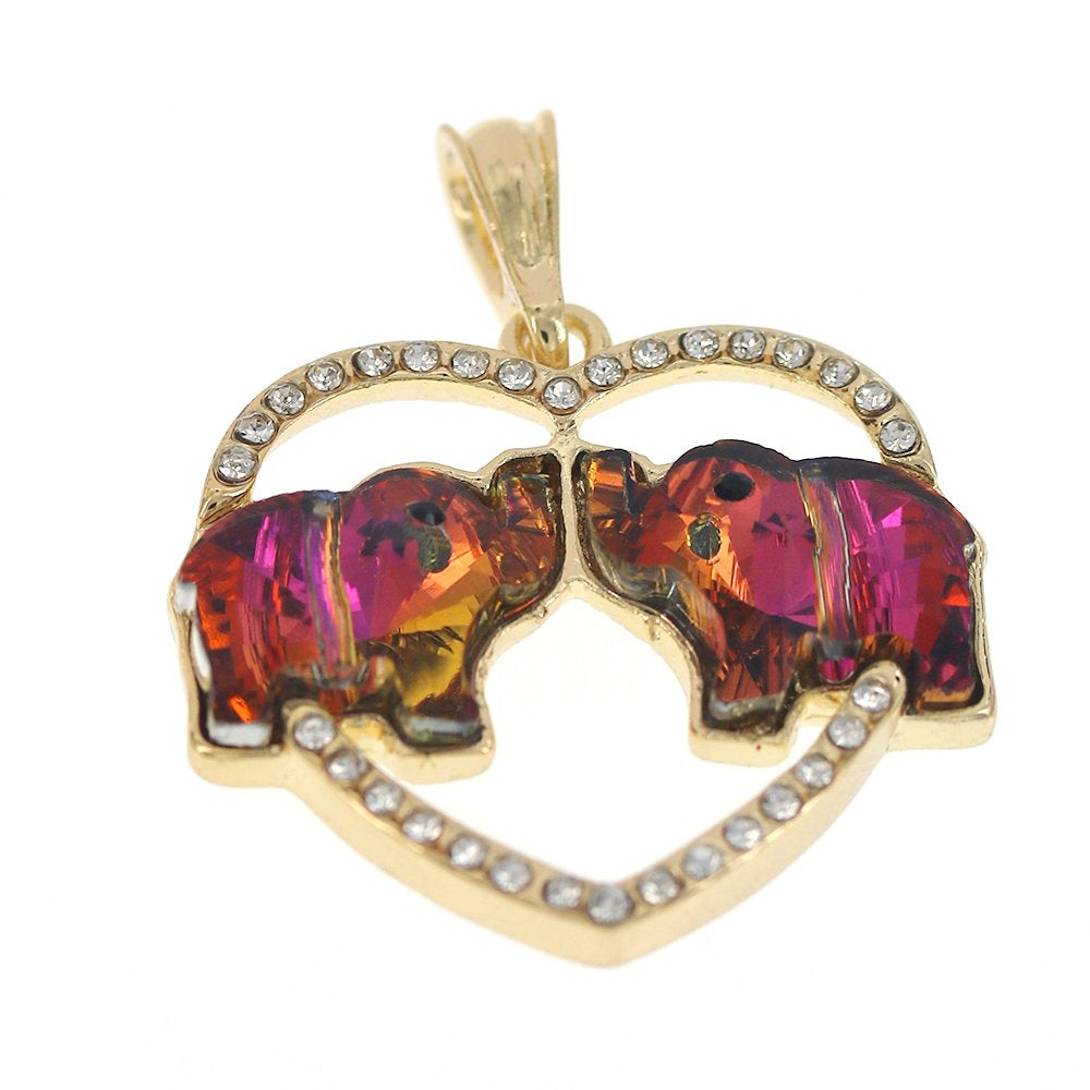 Colgante Corazón Elefante P 1468 P