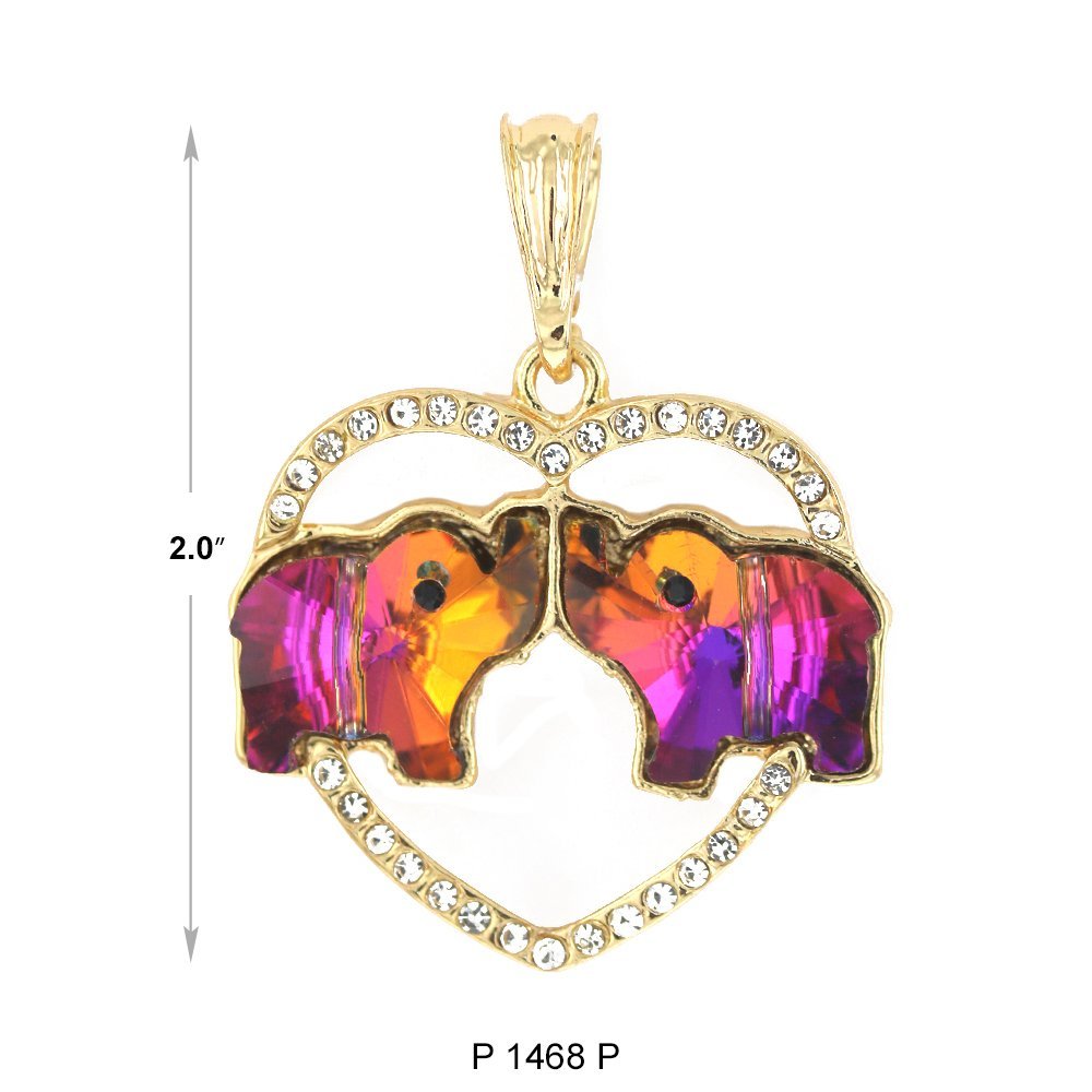 Elephant Heart Pendant P 1468 P