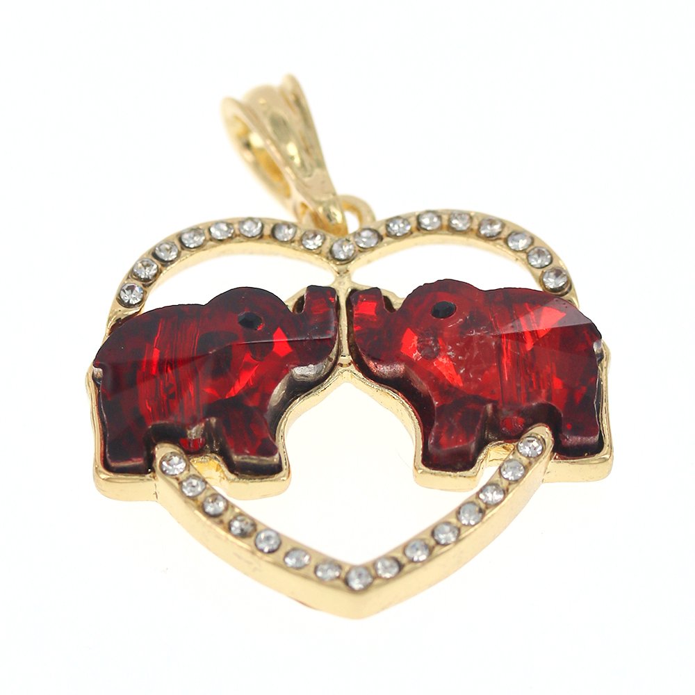 Elephant Heart Pendant P 1468 R