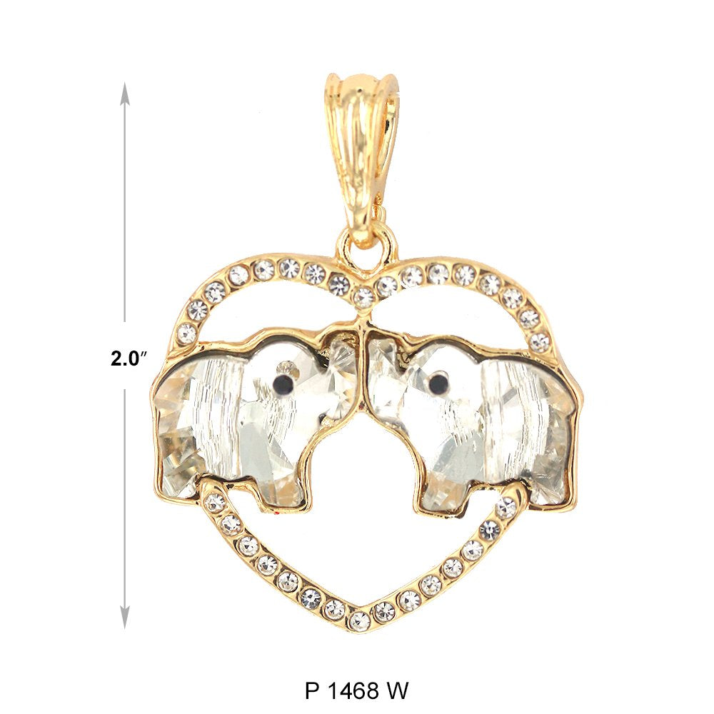 Colgante Elefante Corazón P 1468 W