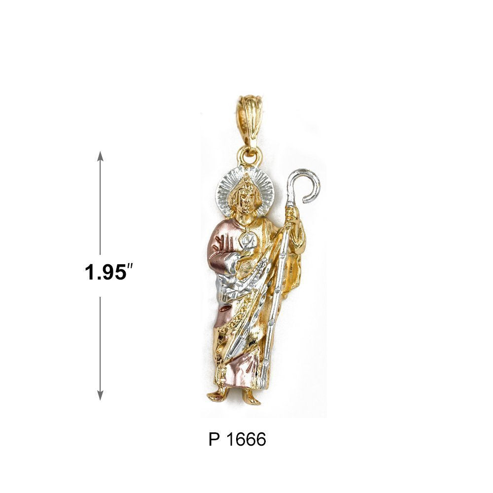 3 Tone San Judas Pendant P 1666-1667-1668