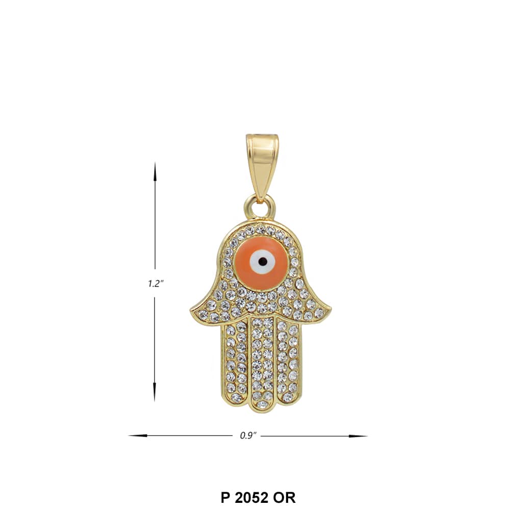 Colgante Mano Hamsa Mal de Ojo P 2052 OR