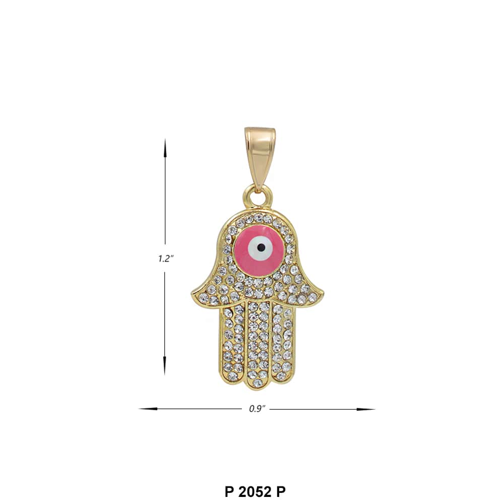 Hamsa Hand Evil Eye Pendant P 2052 P