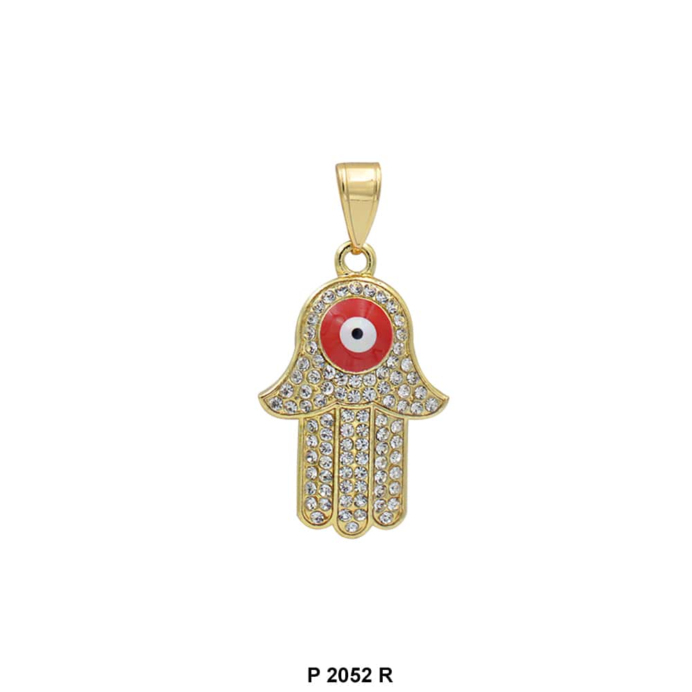 Hamsa Hand Evil Eye Pendant P 2052 R