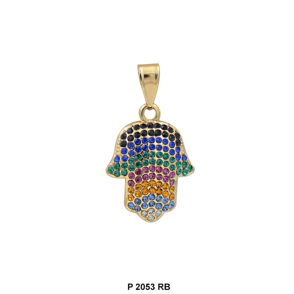 Hamsa Hand Pendant P 2053 RB